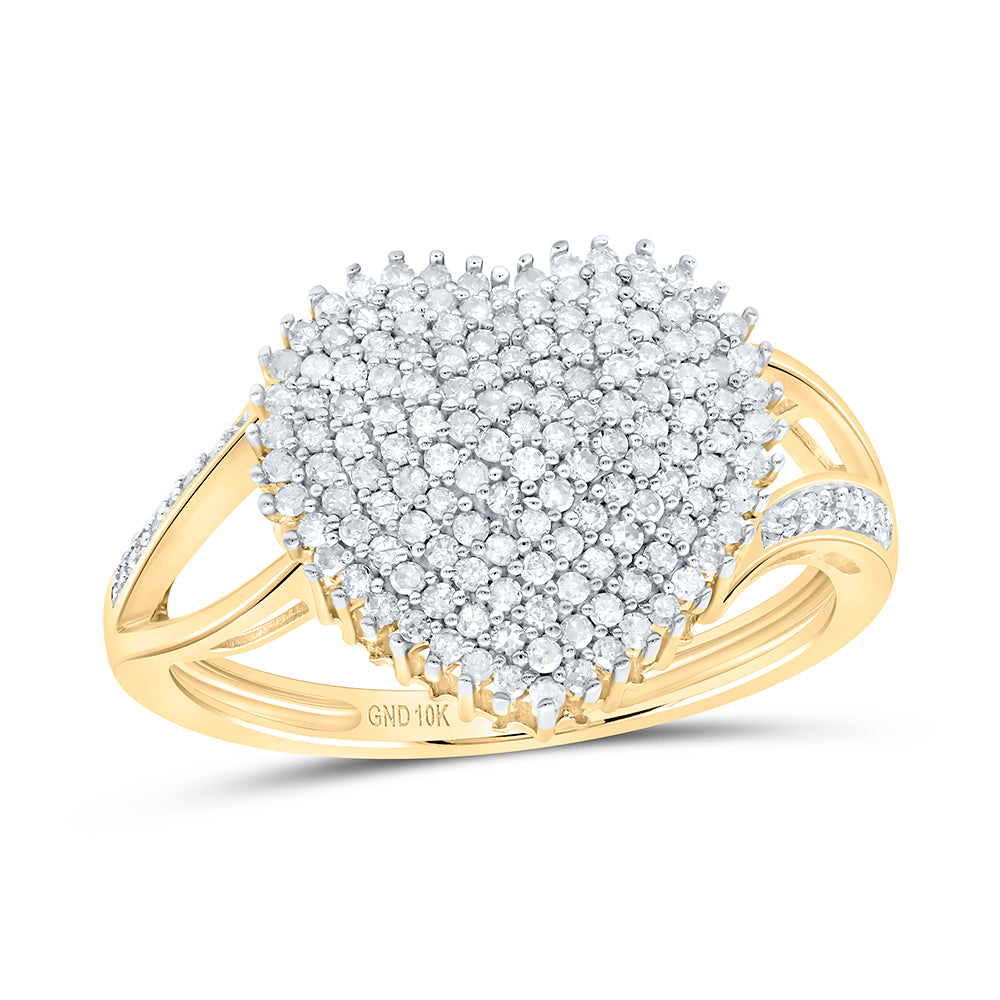 10kt Diamond 2024 heart ring