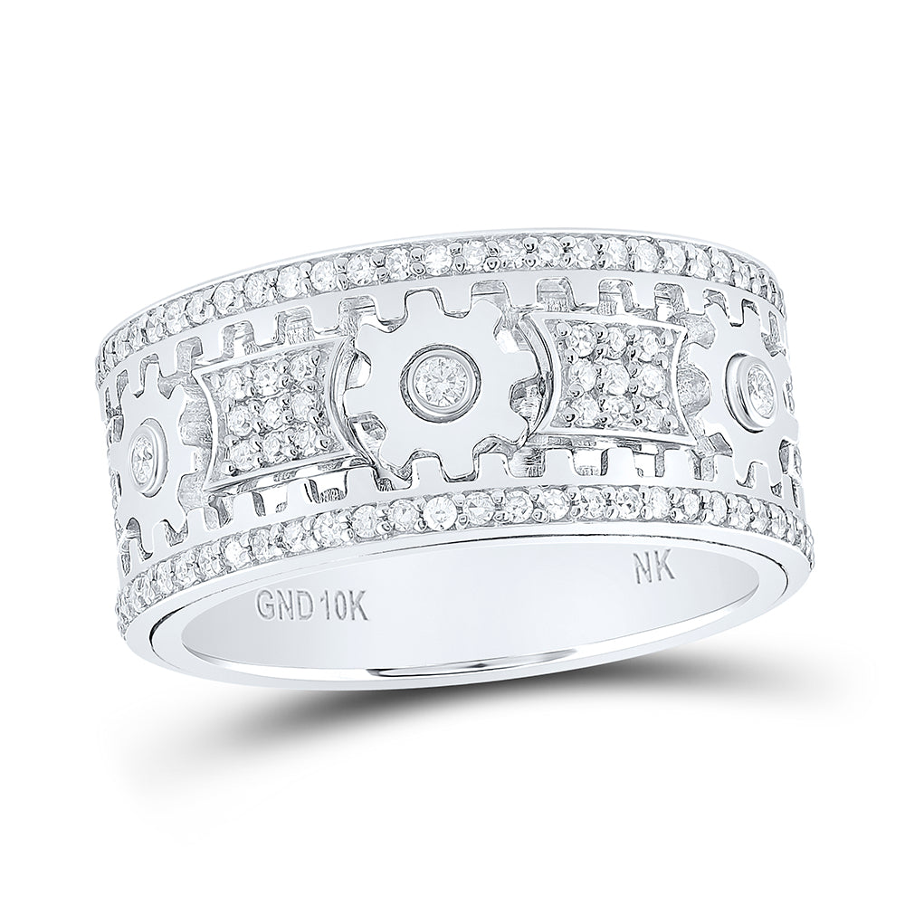 1 1/2CTW-DIA NK FULL ETERNITY MENS GEAR RING